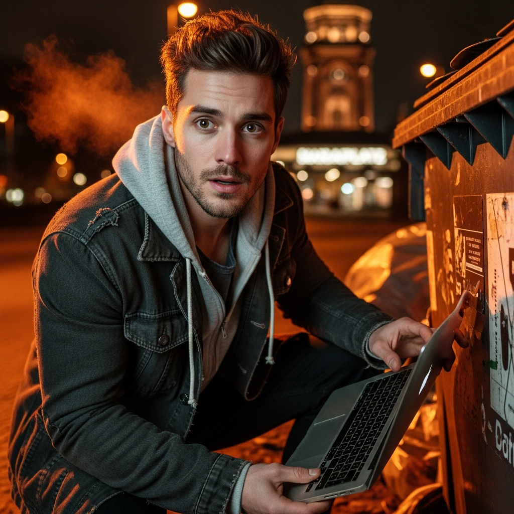 K1: Marcus finds laptop